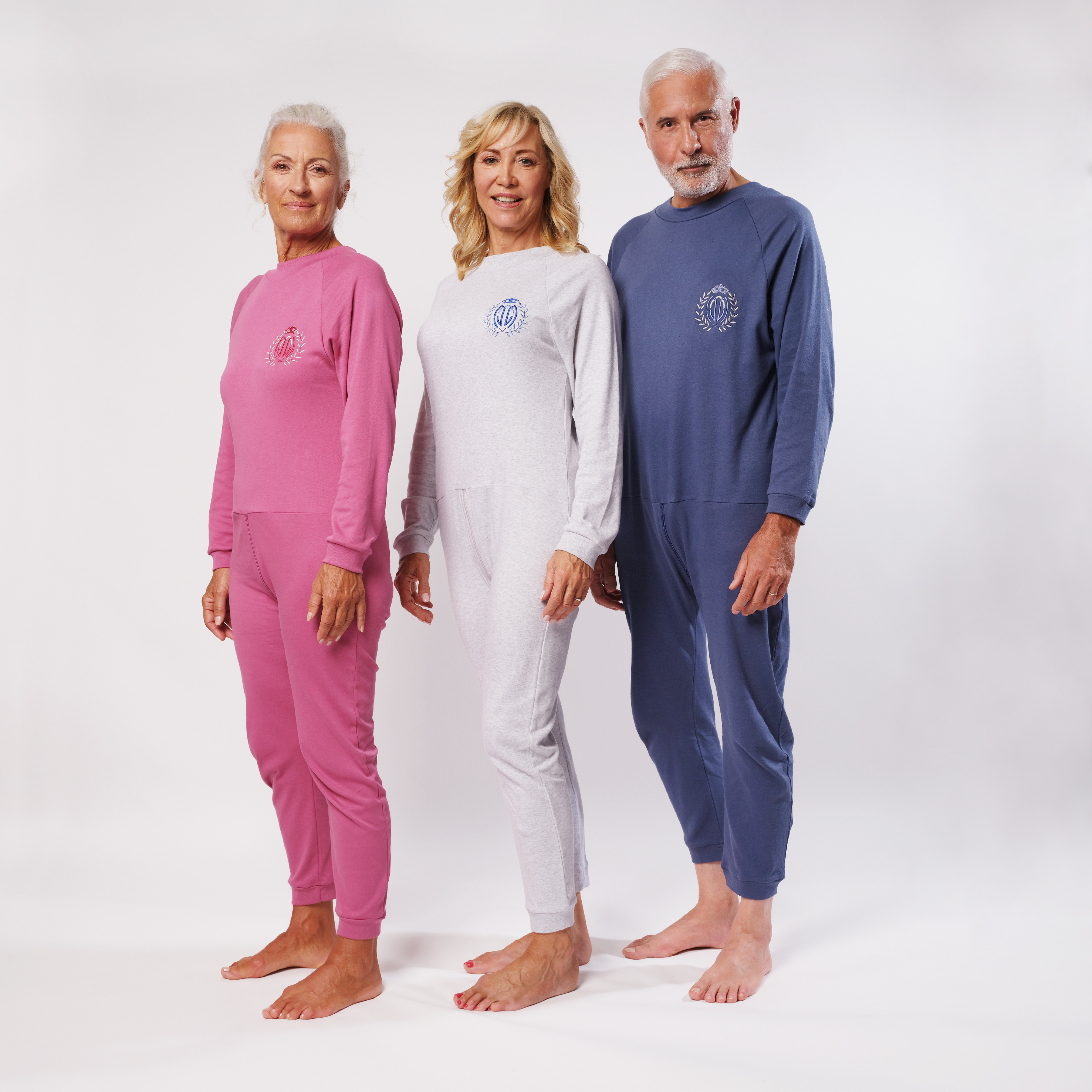 Pyjama Grenouillère Adulte Benefactor - Manches Et Jambes Longues - 100% Coton - Unisexe - Bleu