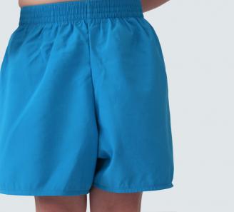 short de bain garçon de dos, turquoise