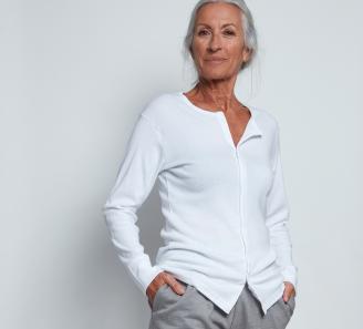 T shirt avec fermeture devant 2025