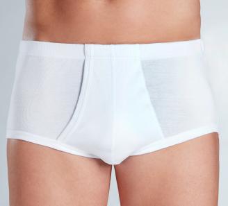 Slip ouvert homme blanc