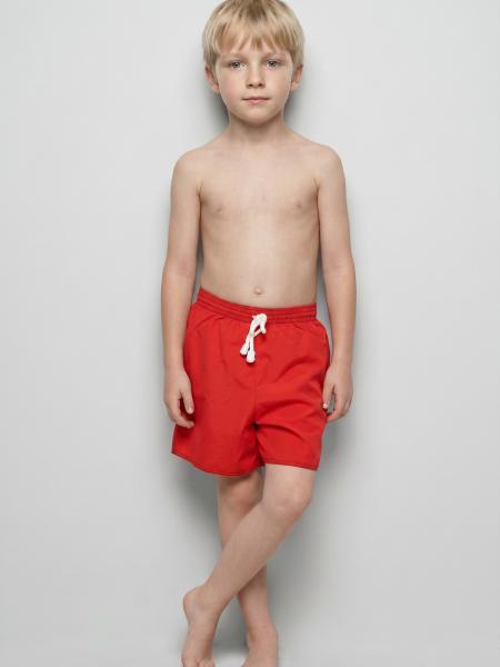 short de bain incontinence garçon rouge
