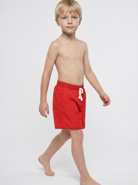 short de bain incontinence garçon rouge