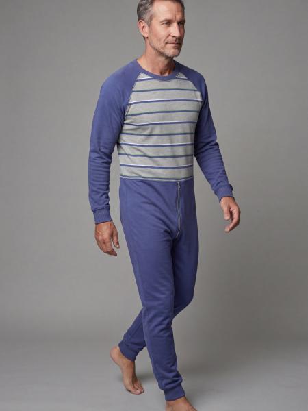 grenouillère incontinence homme rayé gris