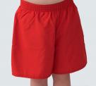 short de bain garçon de dos, rouge