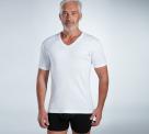 maillot de corp sans couture pour homme blanc