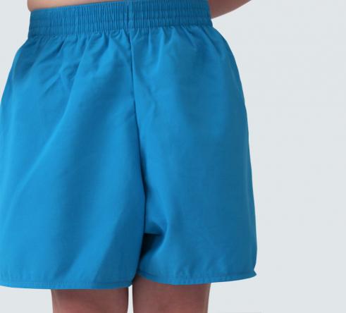 short de bain garçon de dos, turquoise