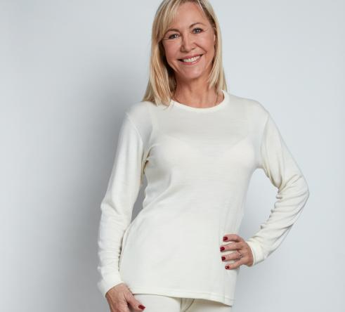 WOOL TOP - Femme Sous-vêtement thermique en laine Mérinos