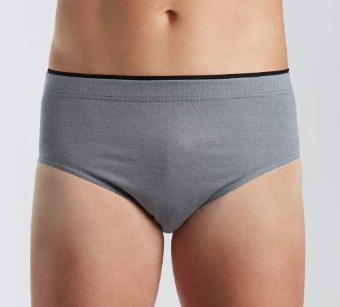 slip gris homme de face