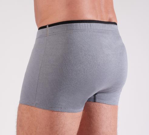 boxer homme gris de dos