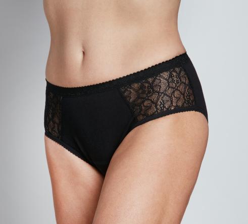 Culotte Midi semi-intraversable dentelle côtés femme