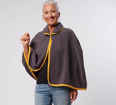 Poncho Polaire d'Intérieur Femme